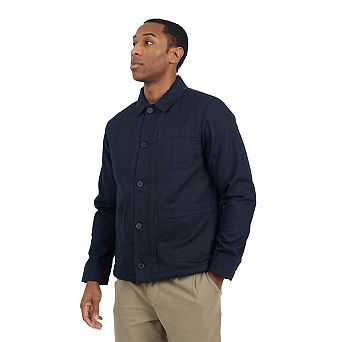 Brave Soul Mens Gloucester Borg Lined Button Through Shacket