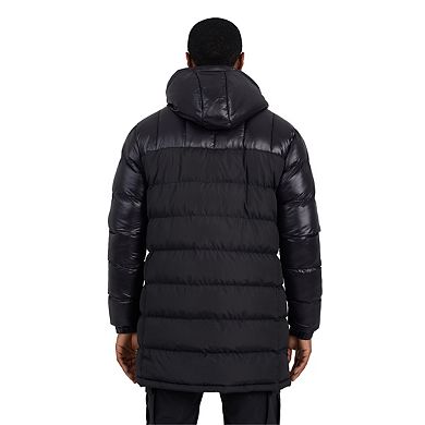 Brave Soul Mens Long Length Padded Jacket