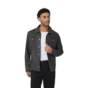 Brave Soul Mens Buttoned PU Shacket