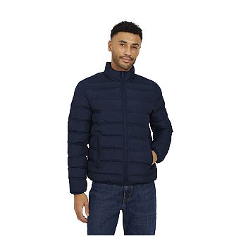 Brave Soul Mens Marley Quilted Funnel Neck Jacket