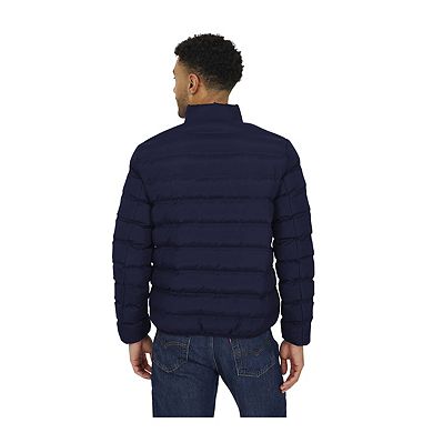 Brave Soul Mens Marley Quilted Funnel Neck Jacket