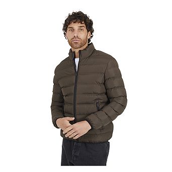 Brave Soul Mens Marley Quilted Funnel Neck Jacket