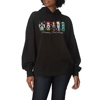 Women's Disney / Pixar's Toy Story Happy Holidays Oversized Fleece Hoodie Sweatshirt