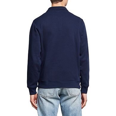 Lacoste Mens Cotton Blend Quarter Zip Sweatshirt