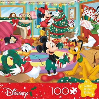 Buffalo Games Disney's Mickey & Friends 100 pc Glitter Jigsaw Puzzle