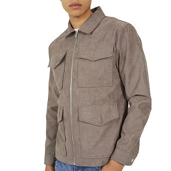 Brave Soul Mens Lathan Full Zip Shacket