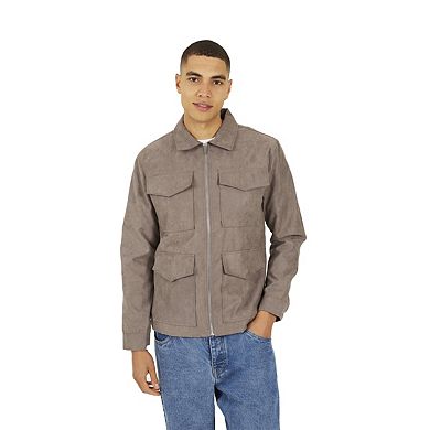 Brave Soul Mens Lathan Full Zip Shacket