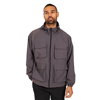 Brave Soul Mens Lightweight Full Zip Hooded Jacket