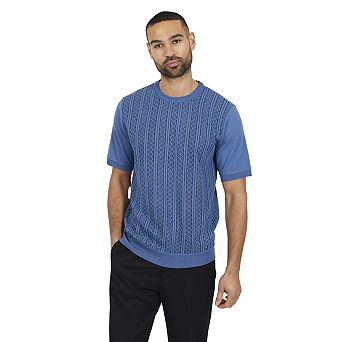 Brave Soul Mens Knitted Crew Neck Short-Sleeved Top