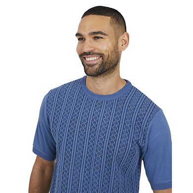 Brave Soul Mens Knitted Crew Neck Short-Sleeved Top