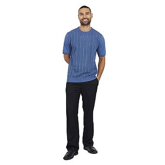 Brave Soul Mens Knitted Crew Neck Short-Sleeved Top