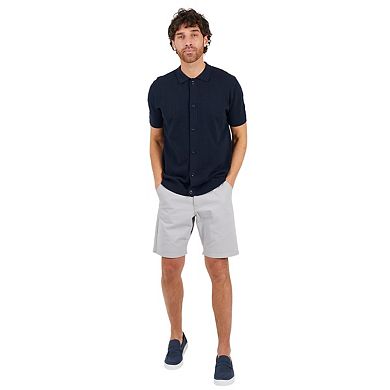 Brave Soul Mens Cotton Button-Down Short-Sleeved Polo Shirt