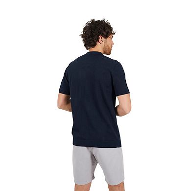 Brave Soul Mens Cotton Button-Down Short-Sleeved Polo Shirt