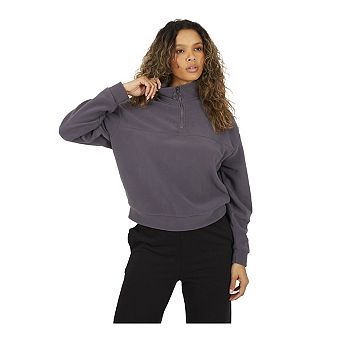 Brave Soul Womens/Ladies Polar Fleece Half Zip Sweatshirt