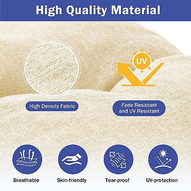Bench Cushion Memory Foam Indoor Outdoor Non-slip