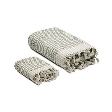 Dots Turkish Cotton Terry Bath Towel