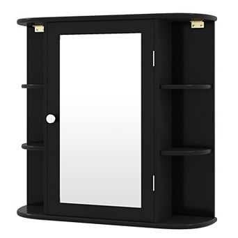 Costway Multipurpose Mount Wall Surface Bathroom Storage Cabinet Mirror