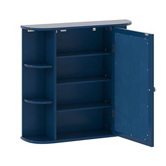 Costway Multipurpose Mount Wall Surface Bathroom Storage Cabinet Mirror