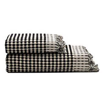 Dots Turkish Cotton Terry Bath and Hand Towel - Set