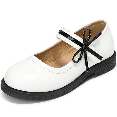 white bottom dress shoes Matte Shoes, White / 12 making them perfect for work Girls Dress Shoes School Uniform