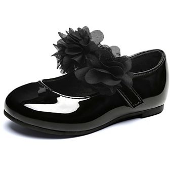 Girl Dress Shoes Flower Mary Jane Shoes for Wedding Party Casual Soft Walking