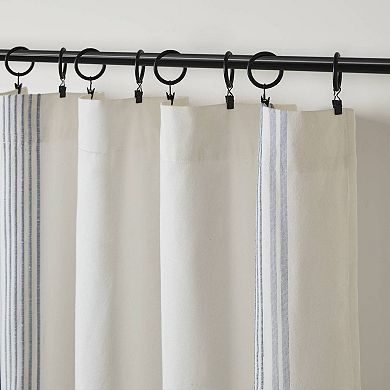 Harbor House Morgan Textured Stripe Light Filtering 2-Pack Window Curtain Panel Set