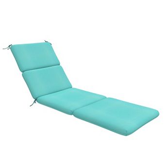Covers&All Sunbrella 72"x 22.5"x 3" Outdoor Chaise Lounge Chair Cushion with Adjustable Cushion Ties