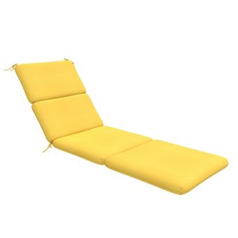 Covers&All Sunbrella 72"x 22.5"x 3" Outdoor Chaise Lounge Chair Cushion with Adjustable Cushion Ties