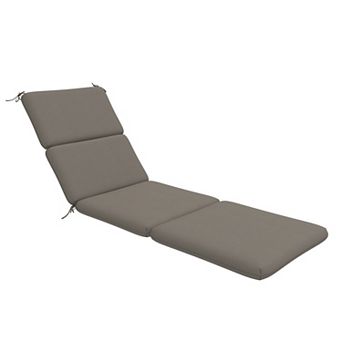 Covers&All Sunbrella 72"x 22.5"x 3" Outdoor Chaise Lounge Chair Cushion with Adjustable Cushion Ties