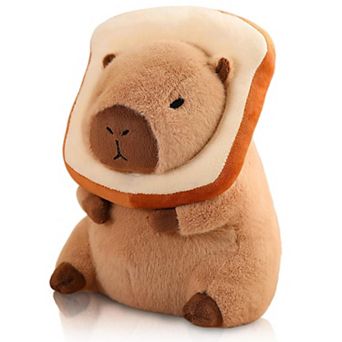 12'' Cute Capybara Plush Kawaii Soft Plush Doll Pillow Stuffed Aniamls Toys for Kids Birthdays Gift