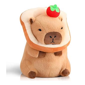 12'' Cute Capybara Plush Kawaii Soft Plush Doll Pillow Stuffed Aniamls Toys for Kids Birthdays Gift