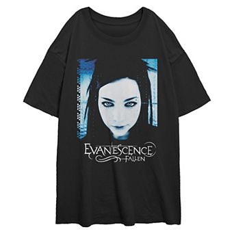 Juniors' Evanescence Fallen Album Art Oversized Graphic Tee