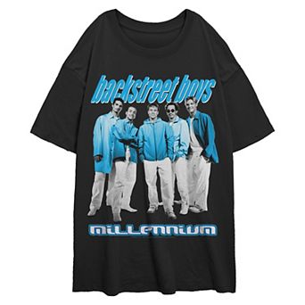 Juniors' Backstreet Boys Milennium Group Shot Oversized Graphic Tee