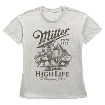 Women's Miller High Life Est. 1903 Mountain Deer Graphic Tee