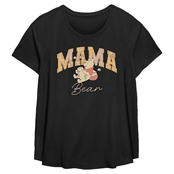 Plus Size Disney's Winnie the Pooh Mama Bear Flowy Graphic Tee