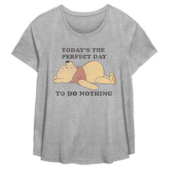Plus Size Disney's Winnie the Pooh Perfect Day To Do Nothing Flowy Graphic Tee