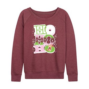 Women's Dr. Seuss The Grinch "Ho Ho Ho" Max French Terry Long Sleeve Tee
