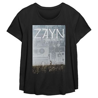 Plus Size Zayn Malik Room Under The Stairs Songs Flowy Graphic Tee