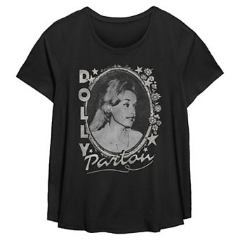 Plus Size Dolly Parton Vintage Portrait Flowy Graphic Tee