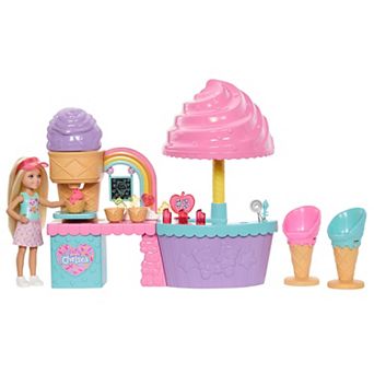 Barbie Club Chelsea Ice Cream Shop Playset with Chelsea Doll & Accessories