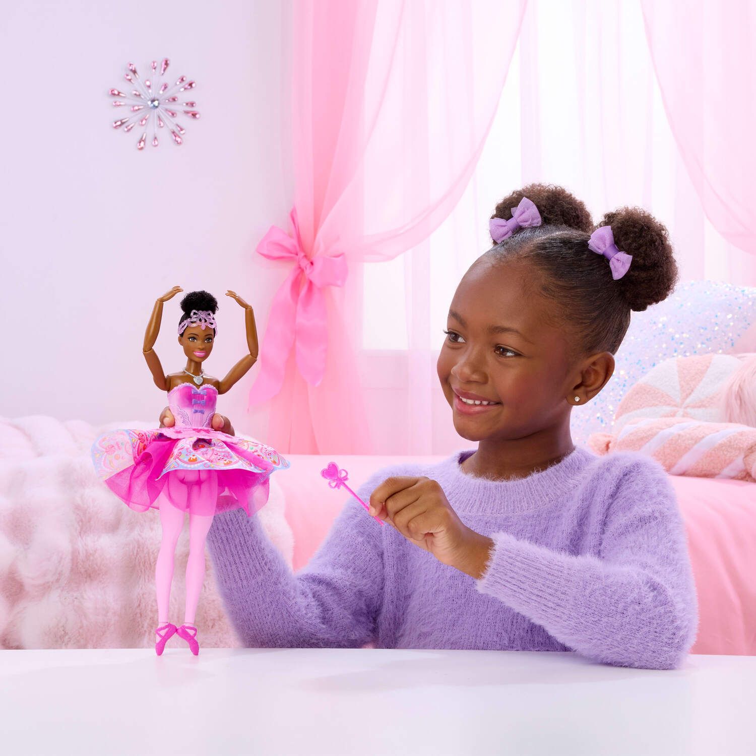Детская кукла Barbie Nutcracker Sugar Plum Doll with Tutu & Ballerina Accessories — фото 2