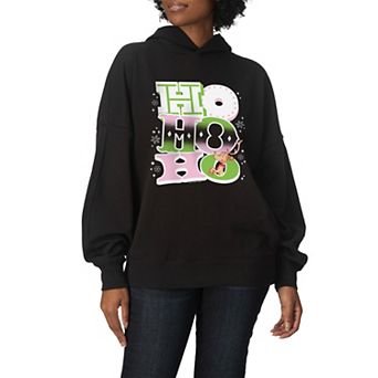 Women's Dr. Seuss The Grinch "Ho Ho Ho" Oversized Fleece Hoodie Sweatshirt