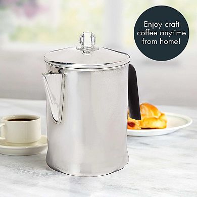 Top filter, durable, can brew coffee on the stove