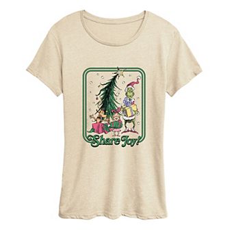 Women's Dr. Seuss The Grinch, Max, & Cindy Lou Who Graphic Tee