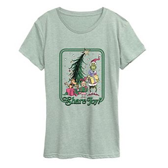 Women's Dr. Seuss The Grinch, Max, & Cindy Lou Who Graphic Tee