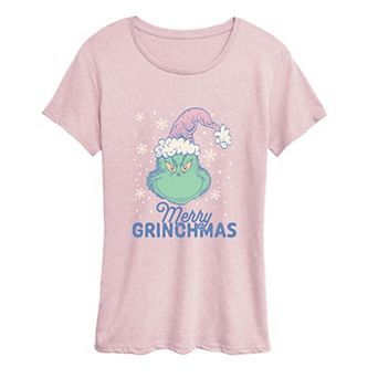 Women's Dr. Seuss The Grinch "Merry Grinchmas" Pastel Graphic Tee