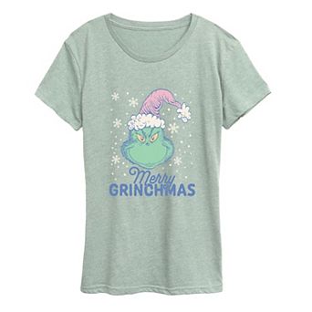 Women's Dr. Seuss The Grinch "Merry Grinchmas" Pastel Graphic Tee