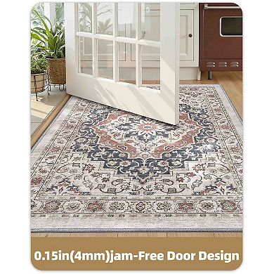 BOGASYL Vintage 3 Piece Non Slip Kitchen Rug Set