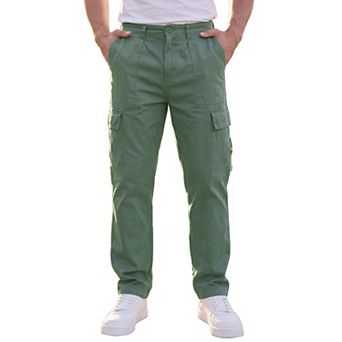 Men's Cargo Pants Regular Fit Straight Leg Outdoor Hiking Workout Pants with Pockets