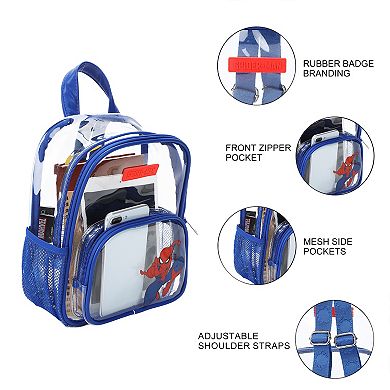 Spider-Man Classic Heroic Pose Clear 10-inch Mini Backpack